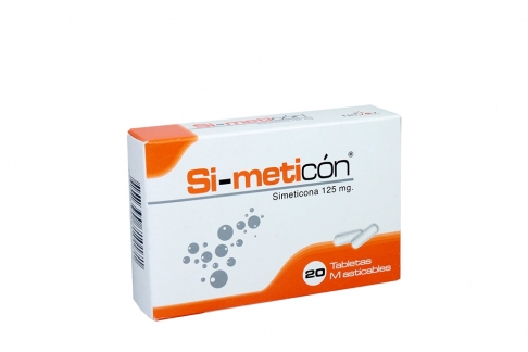 Si-Meticón 125 mg Caja Con 20 Tabletas Masticables