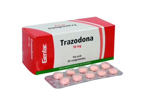 Trazodona 50 mg Caja Con 50 Comprimidos Rx