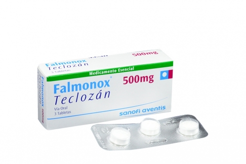 Falmonox 500 mg Caja Con 3 Tabletas Rx