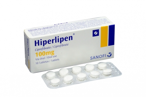 Hiperlipen 100 mg Caja Con 10 Tabletas Rx4 Rx1
