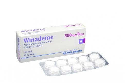 Winadeine 500 / 8 mg Caja Con 10 Tabletas Rx4