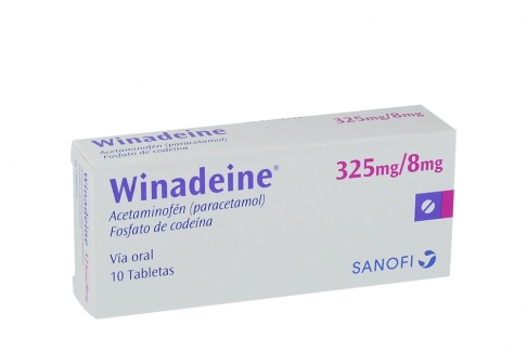 Winadeine 325 / 8 mg Caja Con 10 Tabletas Rx4