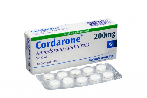Cordarone 200 mg Caja Con 10 Comprimidos Rx4