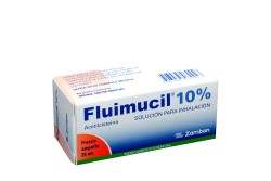 Fluimucil 10% Solución Para Inhalación Caja Con 1 Ampolla Con 25 mL Rx