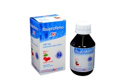 Ibuprofeno Suspensión Para Niños Caja Con Frasco Con 120 mL – Sabor Cereza