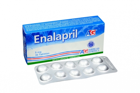 Enalapril 5 mg Caja Con 30 Tabletas Rx Rx4