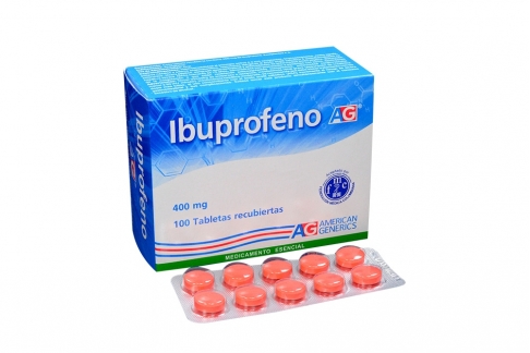 Ibuprofeno 400 mg Caja Con 100 Tabletas