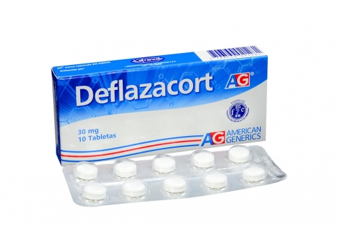 Deflazacort 30 mg Caja Con 10 Tabletas Rx Rx1 Rx4