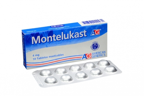 Montelukast 4 mg Caja Con 10 Tabletas Masticables Rx4