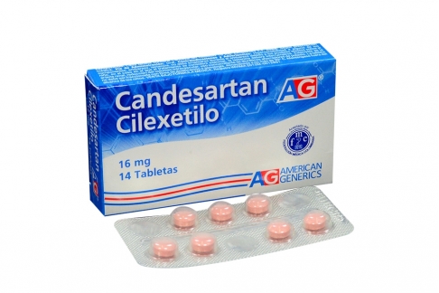 Candesartan Cilexetilo 16 mg Caja Con 14 Tabletas Rx