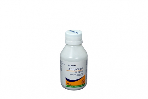 Ampicilina Polvo Para Suspensión 250 mg / 5 mL Frasco Con 60 mL Rx Rx2