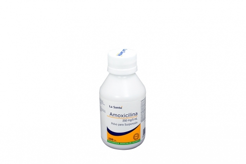 Amoxicilina 250 mg / 5 mL Frasco Con 100 mL Rx Rx2
