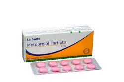 Metoprolol Tartrato 50 mg Caja Con 30 Tabletas Rx