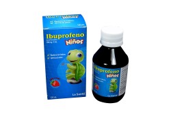Ibuprofeno Niños Suspensión 100  mg / 5 mL Caja Con Frasco Con 120 mL
