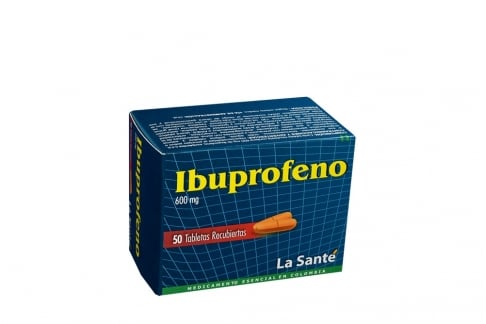 Ibruprofeno La Santé 600 mg Caja Con 50 Tabletas Recubiertas Rx