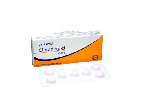 Clopidrogel La Santé 75 mg Caja Con 14 Tabletas Recubiertas Rx Rx1 Rx4