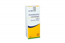 Oximetazolina Clorhidrato 0.025 % Solución Nasal Caja Con Frasco Con 15 mL Rx