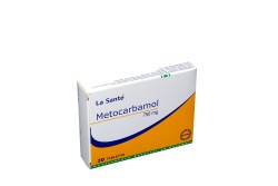 Metocarbamol 750 Mg Caja Con 20 Tabletas Rx.-