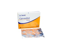 Carvedilol 25 mg Caja Con 30 Tabletas Recubiertas Con Película Rx
