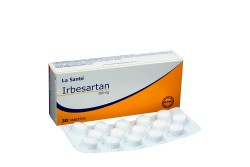 Irbesartan 300 mg Caja Con 30 Tabletas Rx4.