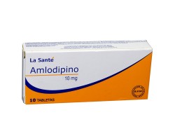 Amlodipino La Santé 10 mg Caja Con 10 Tabletas Rx