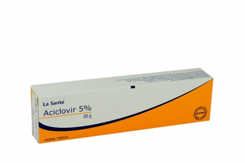 Aciclovir 5% Crema Tópica Caja Con Tubo Con 20 g
