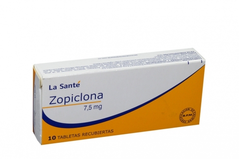 Zopiclona 7.5 mg Caja Con 10 Tabletas Rx .