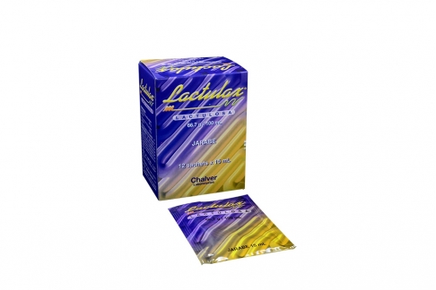 Lactulax Jarabe 66.7 g / 100 mL Caja Con 12 Sachets Con 15 mL Rx