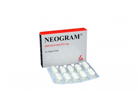 Neogram 875 Mg Caja Con 10 Tabletas Rx2
