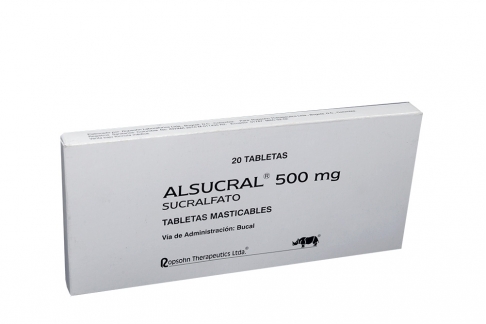 Alsucral 500 mg Caja Con 20 Tabletas Rx
