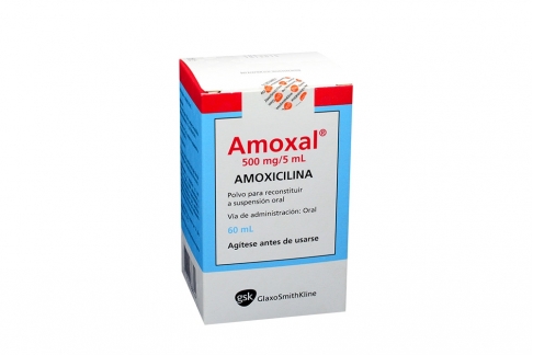 Amoxal 500 mg / 5 mL Caja Con Frasco Con 60 mL Rx2