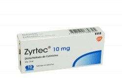 Zyrtec 10 Mg Caja Con 10 Tabletas Recubiertas Rx