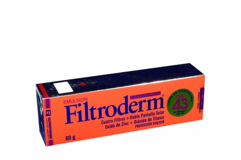 Filtroderm Emulsión Fsp 45 Caja Con Frasco Con 60 g
