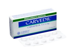 Carvedil 12.5 Mg Caja Con 30 Tabletas Rx