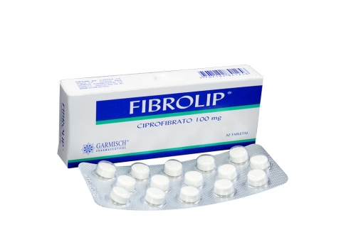 Fibrolip 100 mg Caja x 30 Tabletas Rx Rx1 Rx4