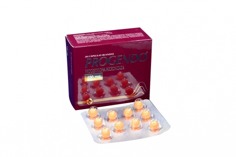 Progendo 100 mg Caja Con 30 Cápsulas Blandas Rx