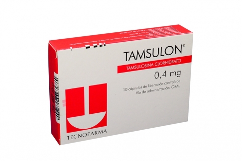 Tamsulon 0.4 mg Caja Con 10 Cápsulas De Liberación Controlada Rx