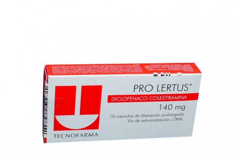 Pro Lertus 140 Mg Caja Con 10 Cápsulas