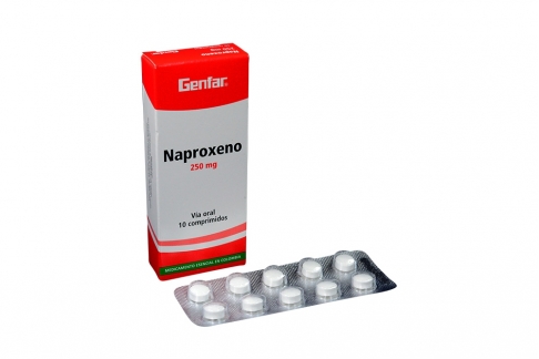 Naproxeno 250 mg Caja Con 10 Comprimidos