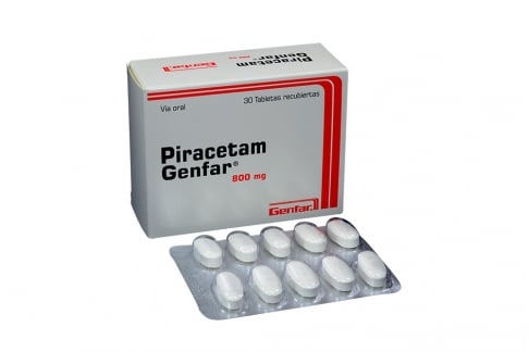 Piracetam 800 mg Caja Con 30 Tabletas Recubiertas Rx4