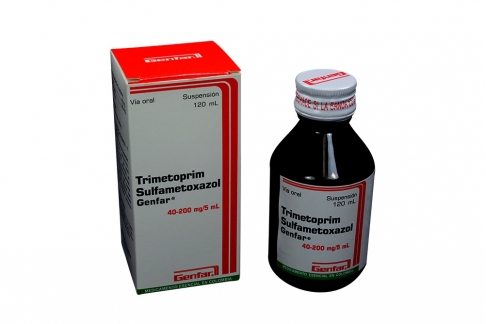 Trimetoprim Sulfametoxazol 40 / 200 Mg Caja Con Frasco De 120 mL Rx2