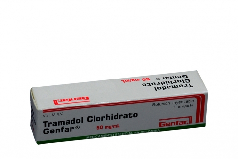Tramadol Clorhidrato 50 mg / mL Caja Con 1 Ampolla Rx