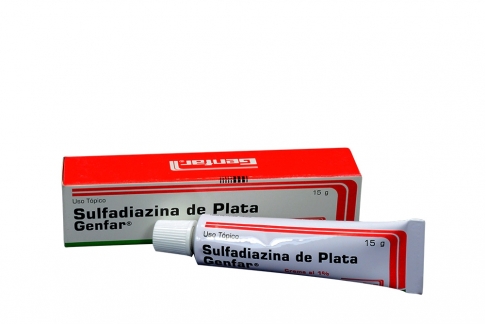 Sulfadiazina de Plata 1% Caja Con Tubo x 15 g Rx Rx2