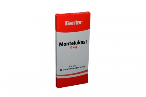 Montelukast 10 mg Caja Con 10 Comprimidos Recubiertos Rx Rx1