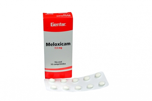 Meloxicam 7.5 mg Caja Con 10 Comprimidos Rx