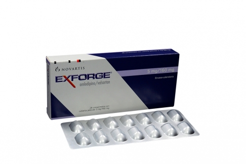 Exforge 5 / 160 Mg Caja Con 28 Comprimidos Con Cubierta Pelicular Rx Rx4 Rx1