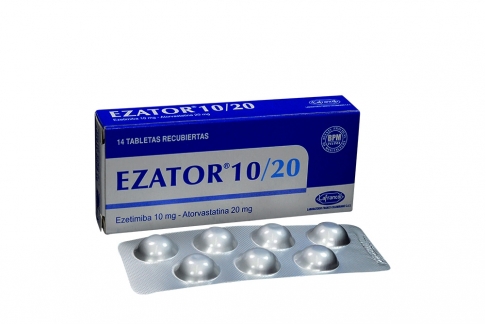 Ezator 10 / 20 mg Caja Con 14 Tabletas Recubiertas Rx