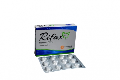 Rifax 200 mg Caja Con 12 Tabletas Recubiertas Rx Rx2
