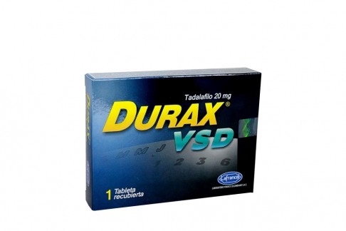 Durax VSD 20 mg Caja Con 1 Tableta Recubierta Rx Rx4