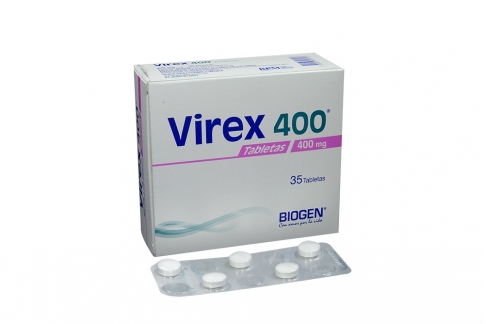Virex 400 mg Caja Con 35 Tabletas Rx